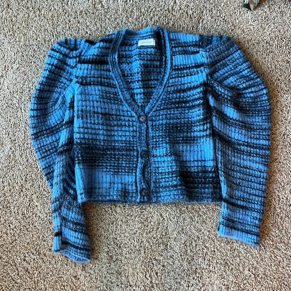 Naadam puff sleeve cardigan